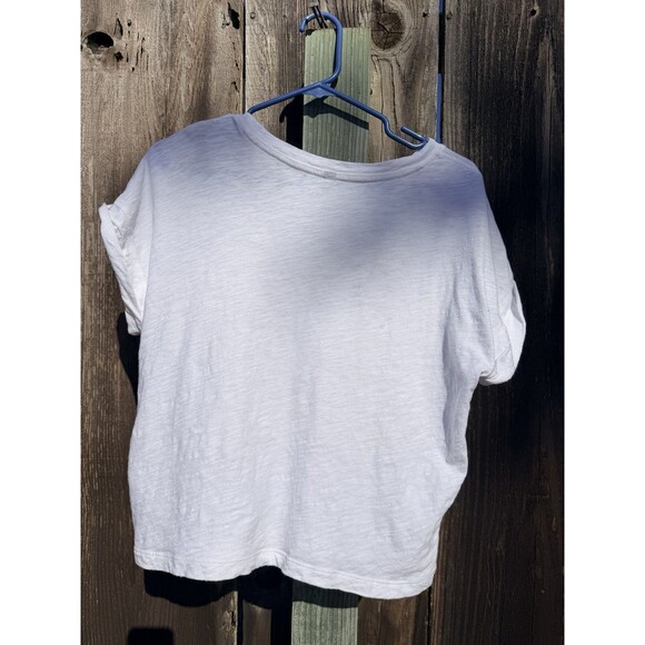 Vuori Pima Cotton Slub Tee White Short Sleeve Relaxed Fit XS VW1065 - Picture 3 of 10